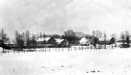 010 0001 Blick auf Damerau im Winter vor 1945