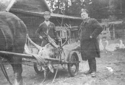 015 0054 Konrad von Koss mit einem erlegten Rothirsch