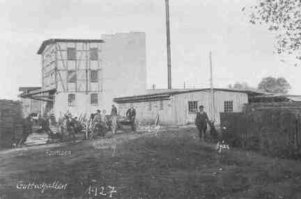 036 0013 Das neu erbaute Saegewerk und Mahlmuehle Eduard Broeker im Jahre 1924