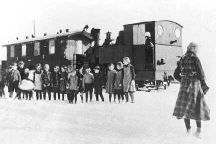 038 0002 Ortsteil Pomauden die Kleinbahn im Volksmund auch Schniefkebahn genannt
