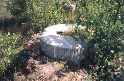 040 1009 Ein Muehlenmalstein aus der Windmuehle Klewitz