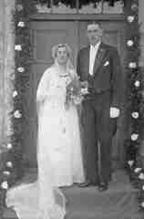 043 0017 Das Brautpaar Willy und Elfriede Stattaus Januar 1933