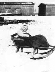 045 0030 Engelshoehe 1937 Im Gutshof Rosswerk und Scheune im Bild Jutta