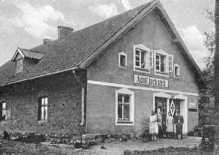 046 0003 Alte Postkarte von Klein Nuhr Sie zeigt das Haus von Adolf Jackstell und wurde am 12 7 35 geschrieben