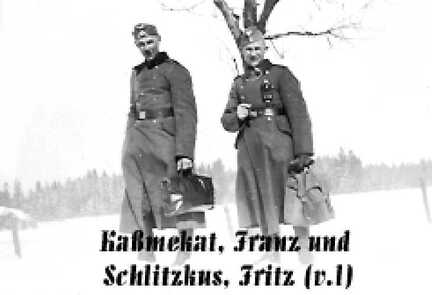 057 0029 Franz Kassmekat und Fritz Schlitzkus nach einem kurzen Urlaub auf dem Weg zur Front