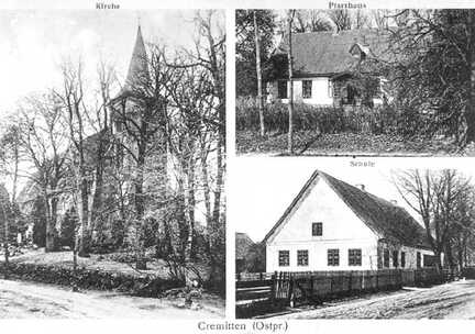 059 0004 Alte Postkarte vom Ortsteil Cremitten