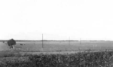 065 0041 1942 in Moterau Blick ueber die Felder von Otto Dunkel in Richtung Lieblacker Forst
