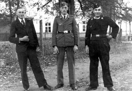 069 0054 Im Bild von links Helmut Treppner Fritz Stadie und Gerhard Hollaender
