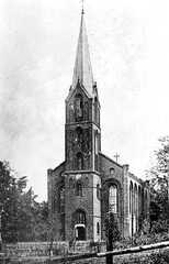 071 0001 Die Pfarrkirche in Paterswalde Turm mit Eingang