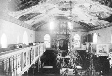 073 0008 Die Innenansicht der Petersdorfer Kirche