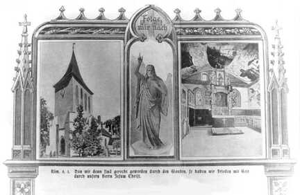 073 0060 Kopf der Konfirmationsurkunde der Kirche Petersdorf