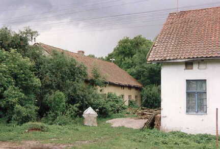 075 1016 Dettmitten Juni 1993 Hinter den Bueschen das Wohnhaus der Familie Bernhard Walter