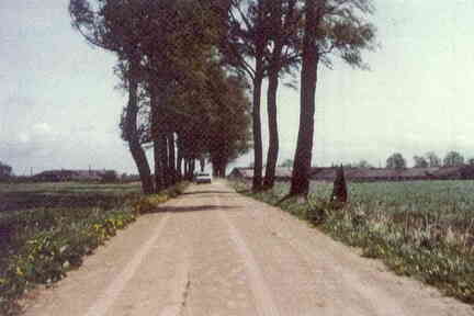 077 1016 Die Strasse zum Gut in Plompen im Jahre 1993