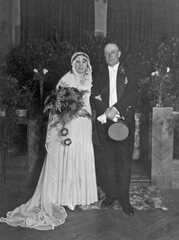 085 0030 Das Brautpaar Waldemar und Elvira Lemcke geb Sommer 20 April 1939