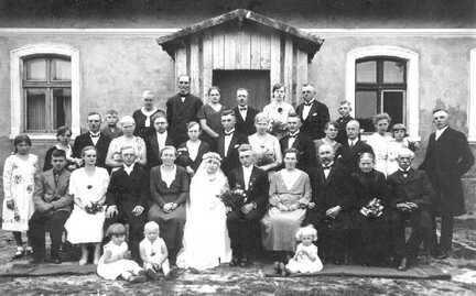 086 0043 Roddau Perkuiken Hochzeit von Erich Lorenz und Frau Hildegard geb Timm am 20 Juni 1932