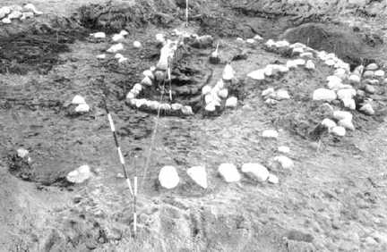 089 0054 Ausgrabung des Huegelgrabes bei Sanditten Ansicht der Gesamtanlage