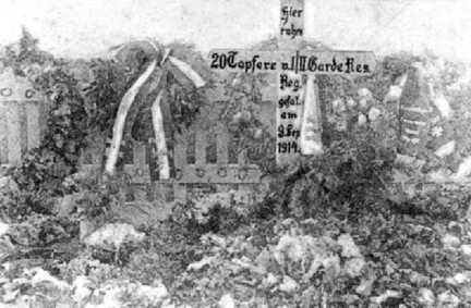090 0023 Graeber gefallener Soldaten im 1 Weltkrieg 134 Soldaten fielen am 07 September 1914 bei Schallen
