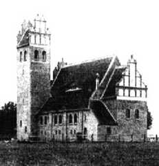 094 0001Die evangelische Kirche in Schirrau Zustaendig fuer alle Gemeinden des Kirchspiels Gross Schirrau
