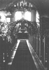 094 0041 Das Innere der Schirrauer Kirche festlich geschmueckt