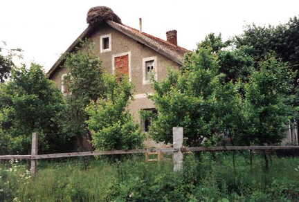 096 1017 Der Giebel vom Wohnhaus Iwohn im Jahre 1994