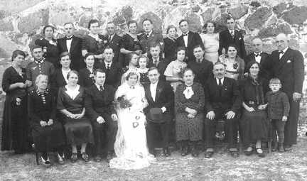 105 0003 Hochzeit in Tapiau Grosshof etwa 1938