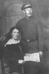 109 0058 Hochzeitsbild 1917 Albert und Gertrud Kattelat