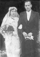 115 0001 Brautpaar Paul Heinrich Neumann 02 08 1908 14 03 1969 und Irmgard Christel geb Quednau 15 02 1917 16 05 1987