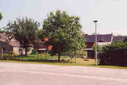 590 1021 Wehlau in Sachsen Anhalt 2002 Ein paar Haeuser auf der gegeueber liegenden Seite