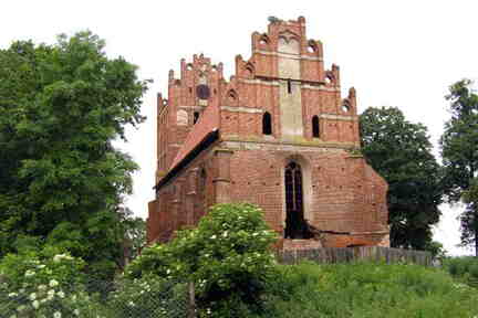 905 1761 Ostpreussenreise 2007 Ruine der Kirche von Tharau