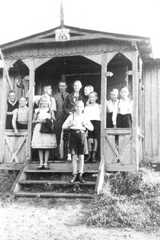 116 0002 Zopener Volksschulklasse auf einer Schulfahrt mit Lehrer Karnick im Jahre 1937 nach Gerdauen